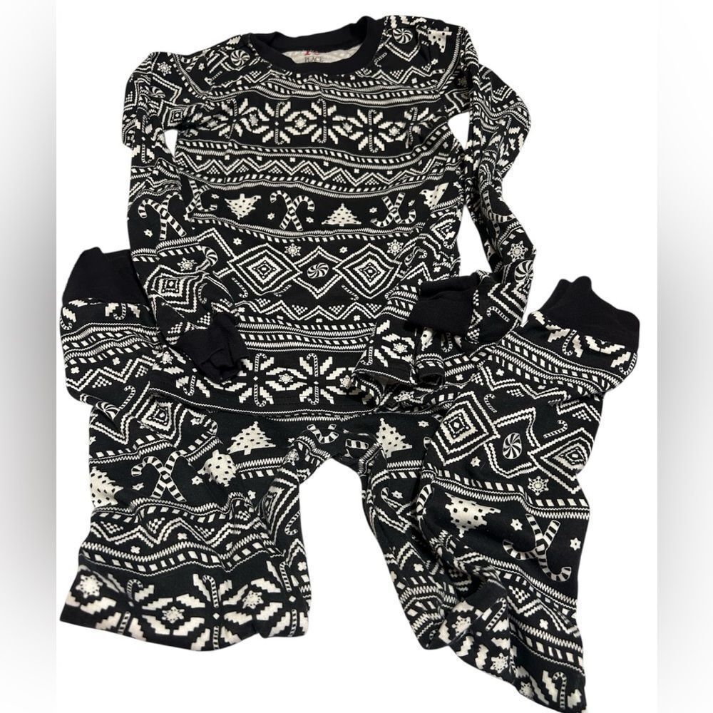 PJ Place Black and White Kids Pajama Set - Picture 3 of 9